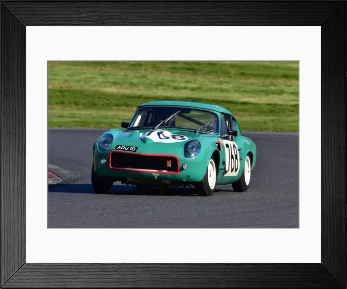 Framed Print : CJ10 4155 Ian Calderwood, Lewis Calderwood, Triumph GT6 Mk1