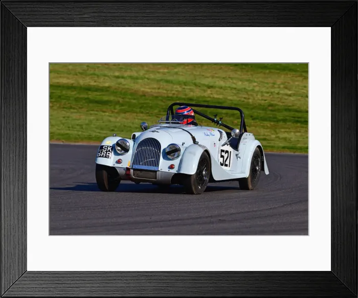 Framed Print : CJ10 4190 Oliver Pratt, M Pratt, Morgan Plus 4, Baby Blue Framed Print : CJ10 4190 Oliver Pratt, M Pratt, Morgan Plus 4, Baby Blue