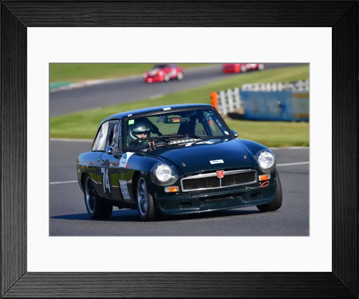 Framed Print : CJ10 4281 Jim Bryan, MG BGT V8