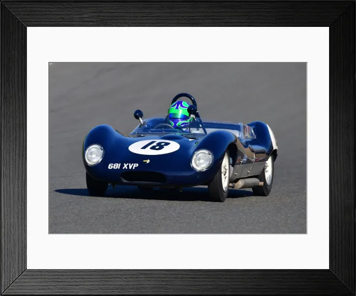 Framed Print : CJ10 3668 Sam Wilson, John Chisholm, Lola Mk 1 Framed Print : CJ10 3668 Sam Wilson, John Chisholm, Lola Mk 1