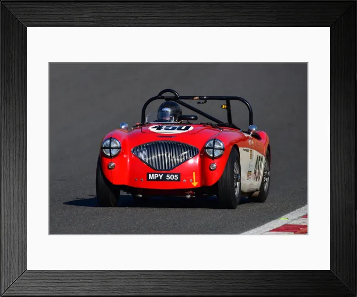 Framed Print : CJ10 3673 Paul Mortimer, Austin Healey 100 Framed Print : CJ10 3673 Paul Mortimer, Austin Healey 100