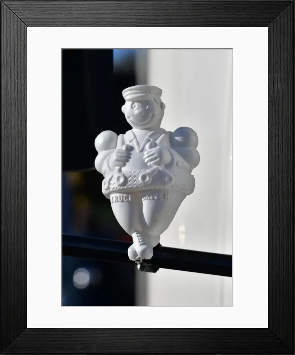 Framed Print : CJ10 4387 Truck Driver figurine Framed Print : CJ10 4387 Truck Driver figurine