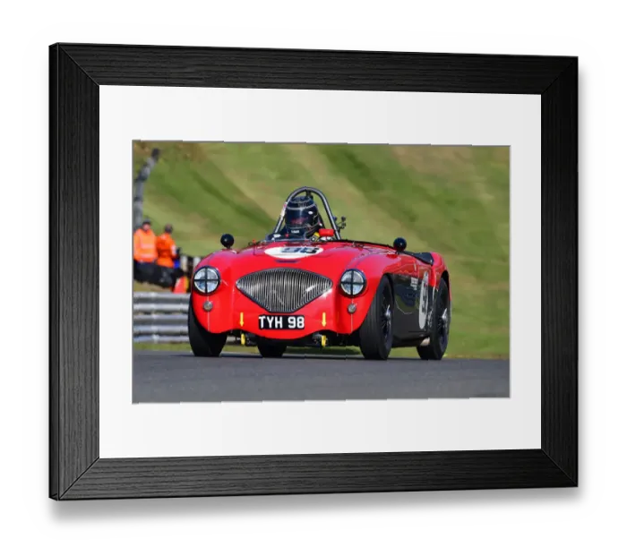 Framed Print : CJ10 3749 Nick Matthews, Austin Healey 100-4