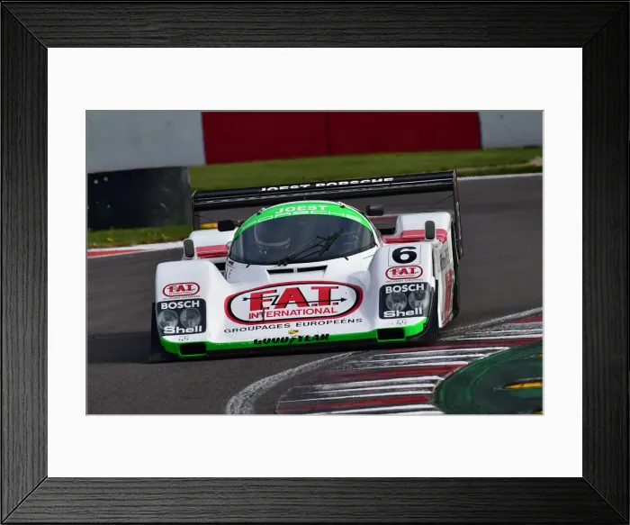 Framed Print : CM33 1578 Alex Ames, Lukas Halusa, Porsche 962C