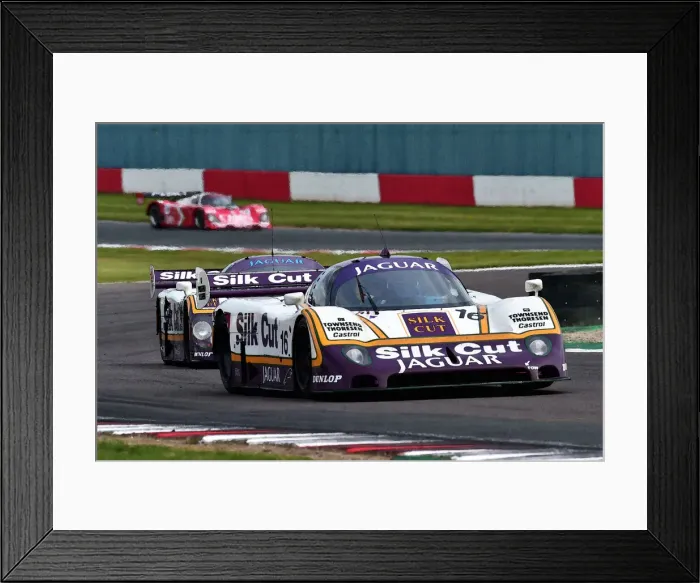 Framed Print : CM33 1635 Andrew Bentley, Jaguar XJR-8, Phil Keen, Jaguar XJR-9