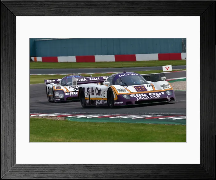 Framed Print : CM33 1641 Andrew Bentley, Jaguar XJR-8, Phil Keen, Jaguar XJR-9