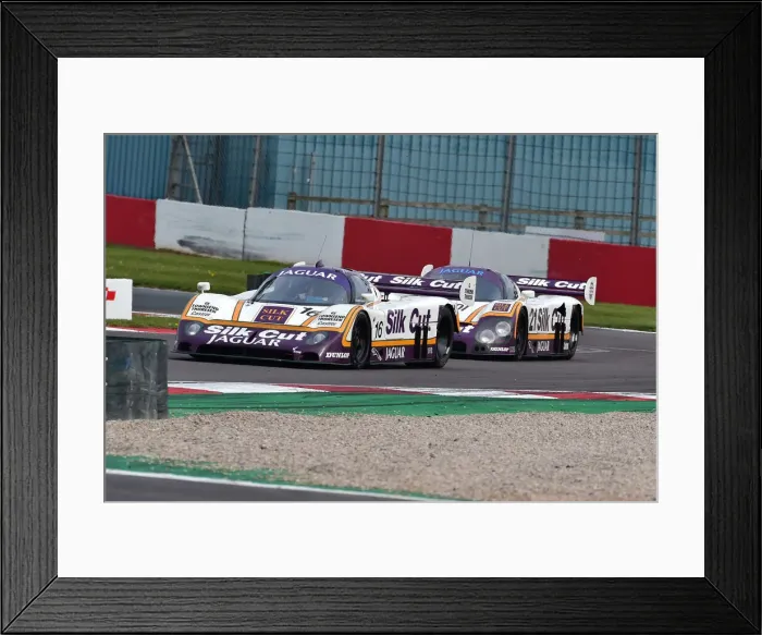 Framed Print : CM33 1643 Andrew Bentley, Jaguar XJR-8, Phil Keen, Jaguar XJR-9