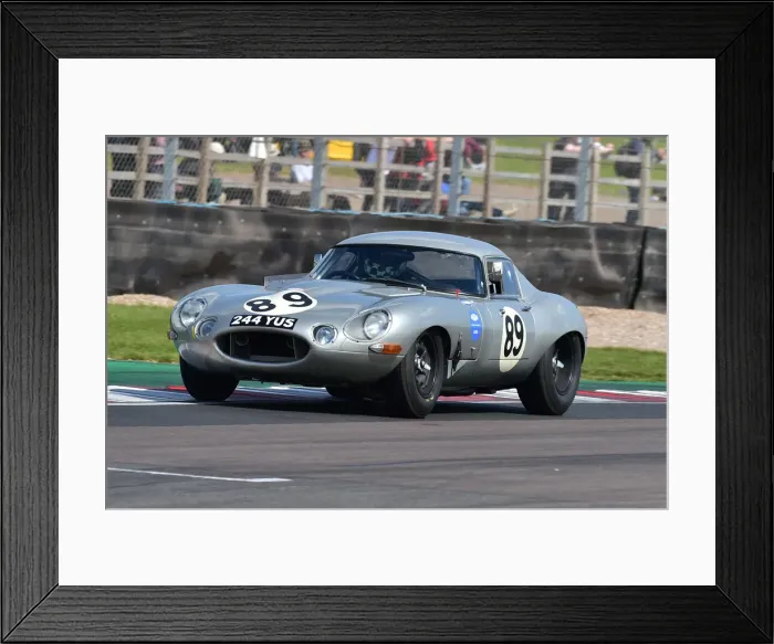 Framed Print : CM33 1410 Mike Wrigley, Matthew Wrigley, Jaguar E-Type