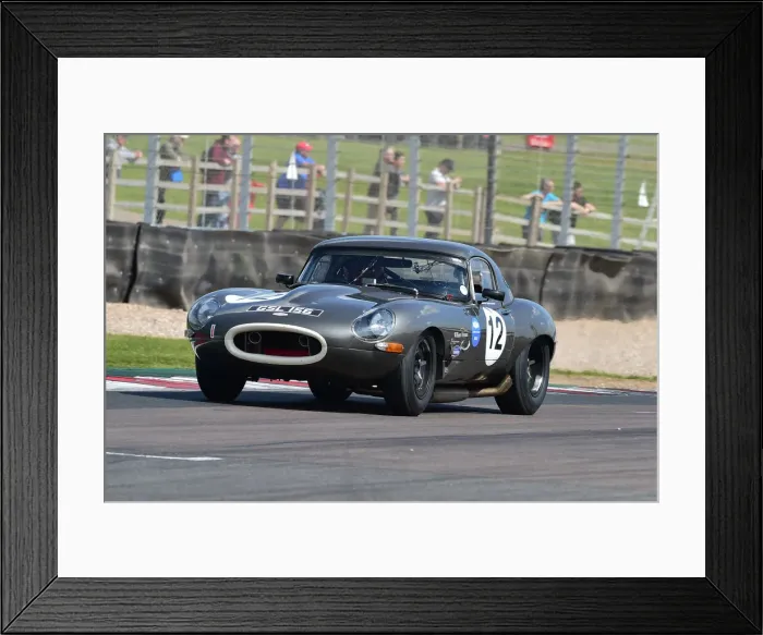 Framed Print : CM33 1429 Tony Best, Charlie Jones-Best, Jaguar E-Type semi-lightweight Framed Print : CM33 1429 Tony Best, Charlie Jones-Best, Jaguar E-Type semi-lightweight