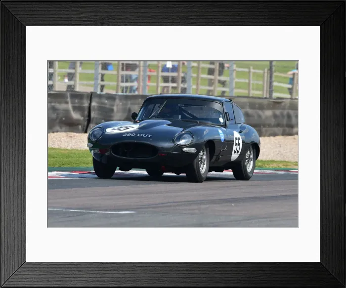 Framed Print : CM33 1437 Martin Melling, Jason Minshaw, Jaguar E-Type FHC