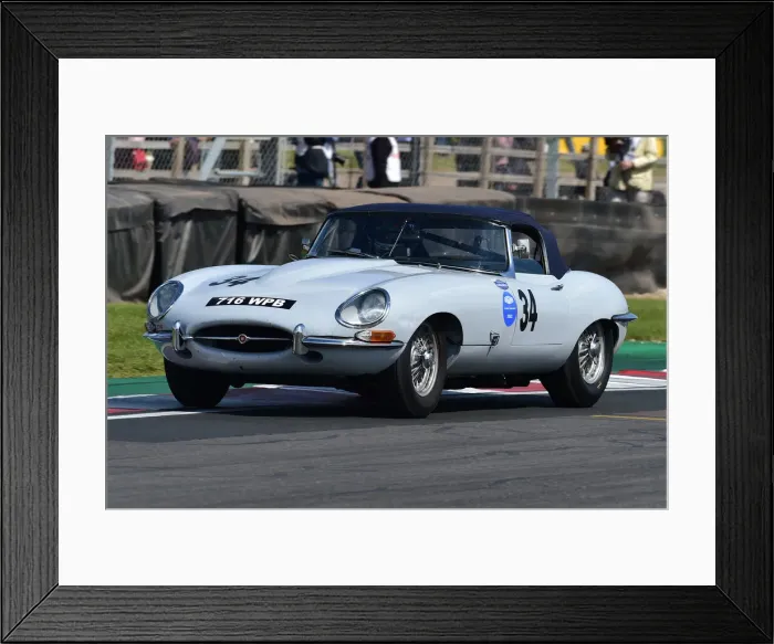 Framed Print : CM33 1415 Katarina Kyvalova, Rob Hall, Jaguar E-Type Framed Print : CM33 1415 Katarina Kyvalova, Rob Hall, Jaguar E-Type