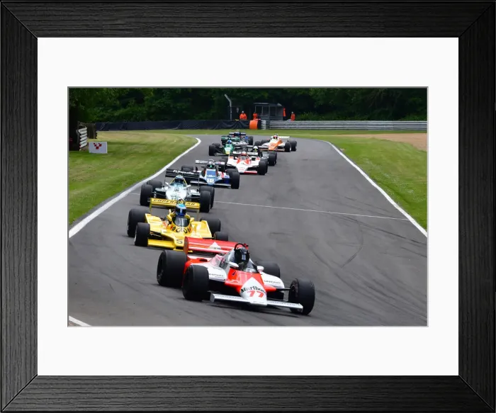 Framed Print : CJ11 1555 Steve Hartley, McLaren MP4-1