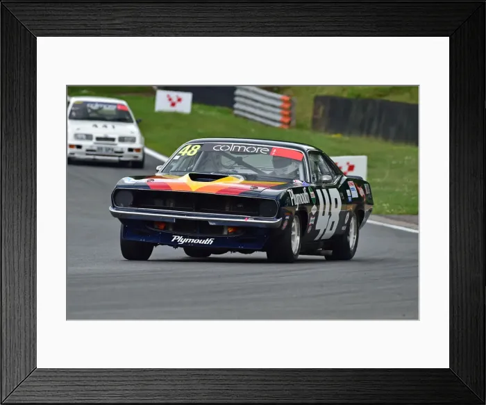 Framed Print : CM33 3449 Matthew Snowball, Plymouth Cuda Trans Am