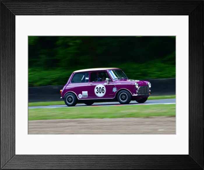 Framed Print : CJ11 1503 Jo Polley, Austin Mini Cooper S