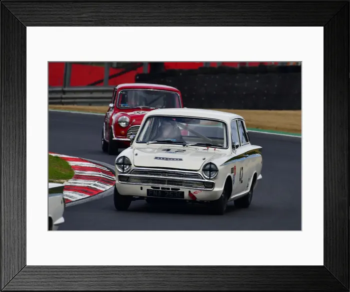 Framed Print : CJ11 1992 John Spiers, Nigel Greensall, Ford Lotus Cortina Framed Print : CJ11 1992 John Spiers, Nigel Greensall, Ford Lotus Cortina
