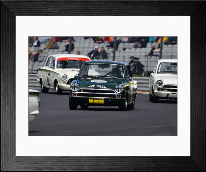 Framed Print : CJ11 2054 Danny Stanzl, Ford Lotus Cortina Framed Print : CJ11 2054 Danny Stanzl, Ford Lotus Cortina