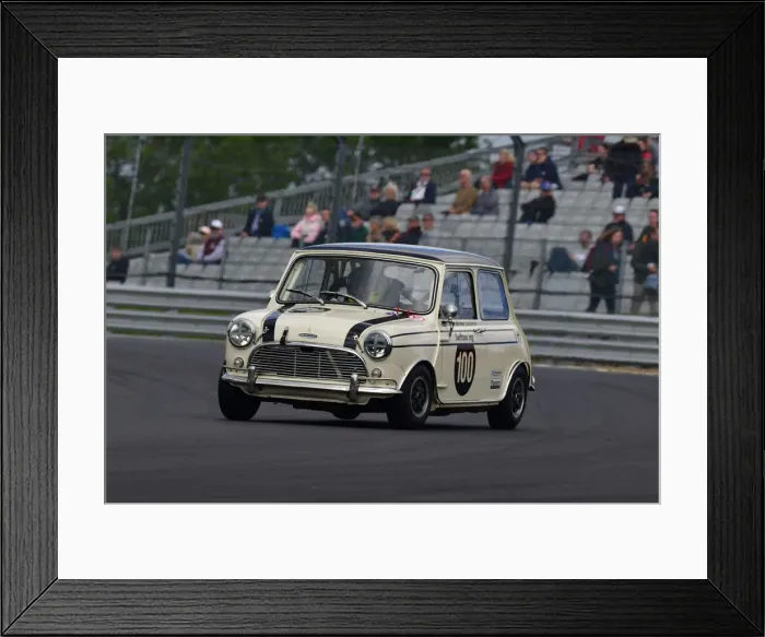 Framed Print : CJ11 2118 Ollie Streek, Austin Mini Cooper S
