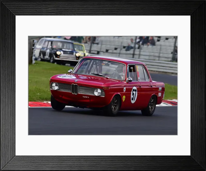 Framed Print : CJ11 2205 Robin Ellis, Nick Padmore, BMW 1800 TiSA