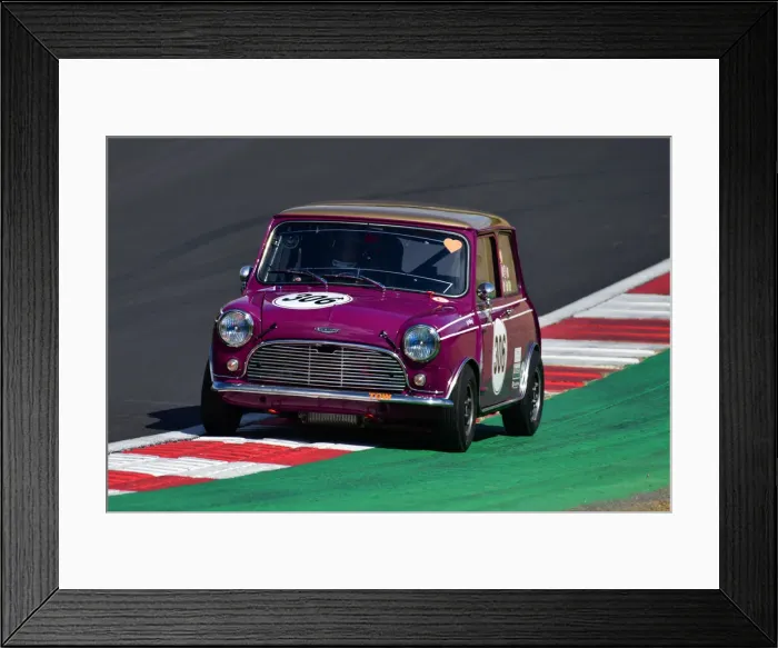 Framed Print : CJ11 2271 Jo Polley, Austin Mini Cooper S