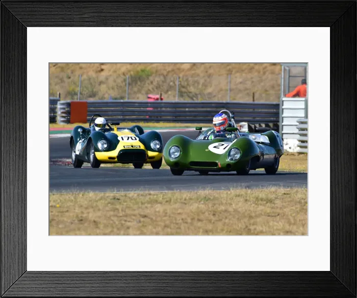 Framed Print : CM33 6992 Michael Birch, Gareth Burnett, Lotus XV, Peter Ratcliff, Luke Stevens, Lister Jaguar Knobbly Framed Print : CM33 6992 Michael Birch, Gareth Burnett, Lotus XV, Peter Ratcliff, Luke Stevens, Lister Jaguar Knobbly