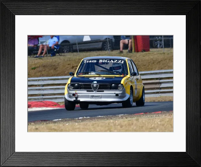 Framed Print : CJ11 6627 Mike Thorne, Alfa Romeo Alfasud Ti