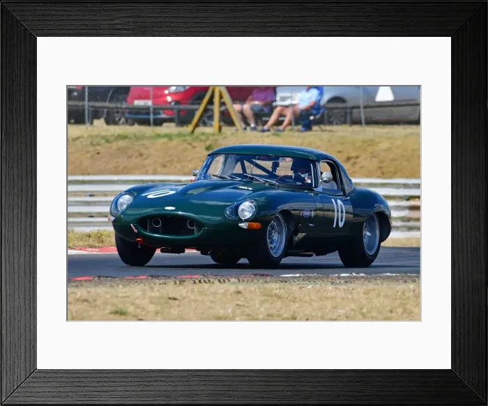 Framed Print : CJ11 6660 Lucas Bscher, Adrian Medeiros, Andrew Bentley, Jaguar E-Type