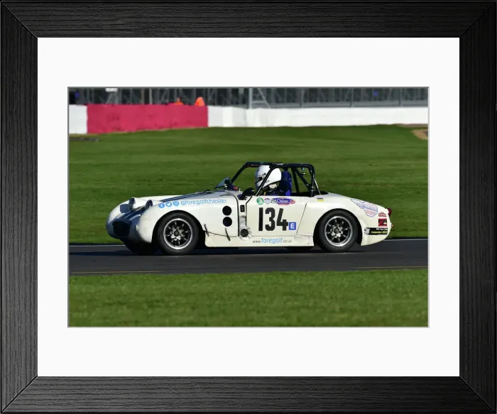 Framed Print : CM34 1303 James Hughes, Austin Healey Frogeye Sprite