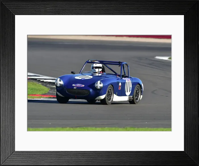Framed Print : CM34 1276 John Hughes, Austin Healey Sprite
