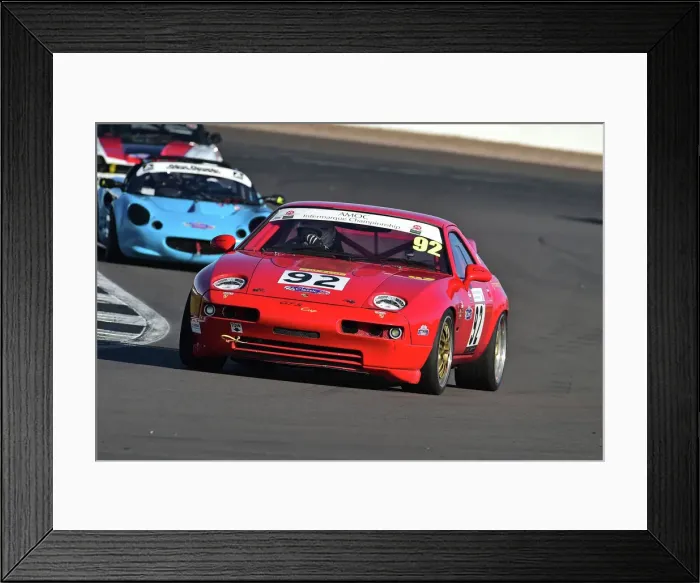 Framed Print : CM34 1376 Adrian Clark, Porsche 928 Cup