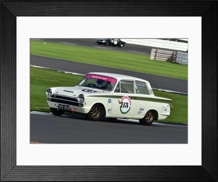 Framed Print : CM34 1726 John McGurk, Ford Lotus Cortina Framed Print : CM34 1726 John McGurk, Ford Lotus Cortina