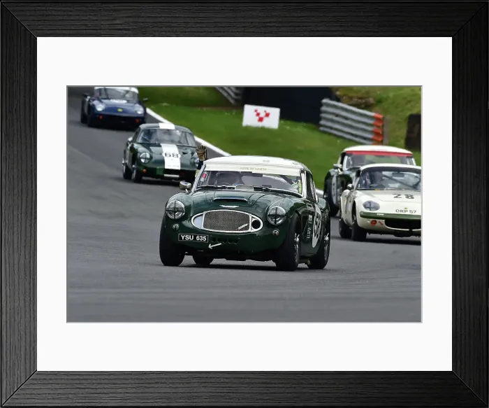 Framed Print : CM33 3597 Mark Pangborn, Harvey Woods, Austin Healey 3000 Framed Print : CM33 3597 Mark Pangborn, Harvey Woods, Austin Healey 3000