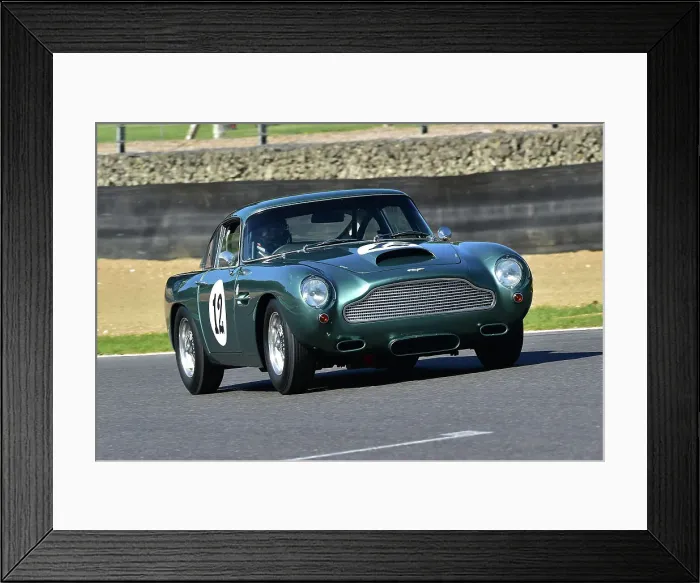 Framed Print : CM33 2698 Nikolaus Ditting, Sam Hancock, Aston Martin DB4GT