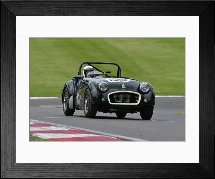 Framed Print : CJ11 2553 Roy Chamberlain, Triumph TR2 Framed Print : CJ11 2553 Roy Chamberlain, Triumph TR2