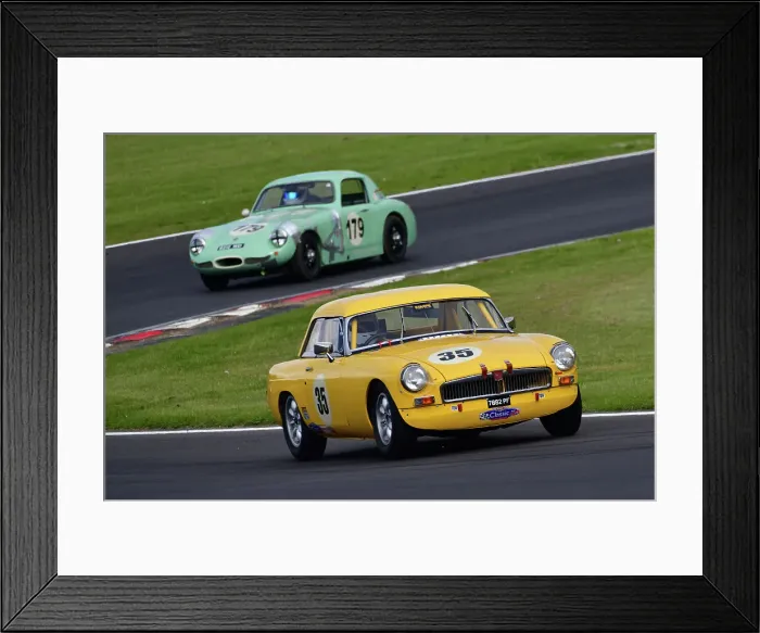 Framed Print : CJ11 2959 Tim Greenhill, MG B FIA Framed Print : CJ11 2959 Tim Greenhill, MG B FIA