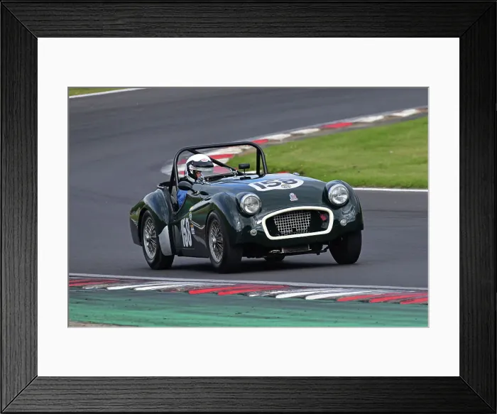 Framed Print : CJ11 2980 Roy Chamberlain, Triumph TR2 Framed Print : CJ11 2980 Roy Chamberlain, Triumph TR2