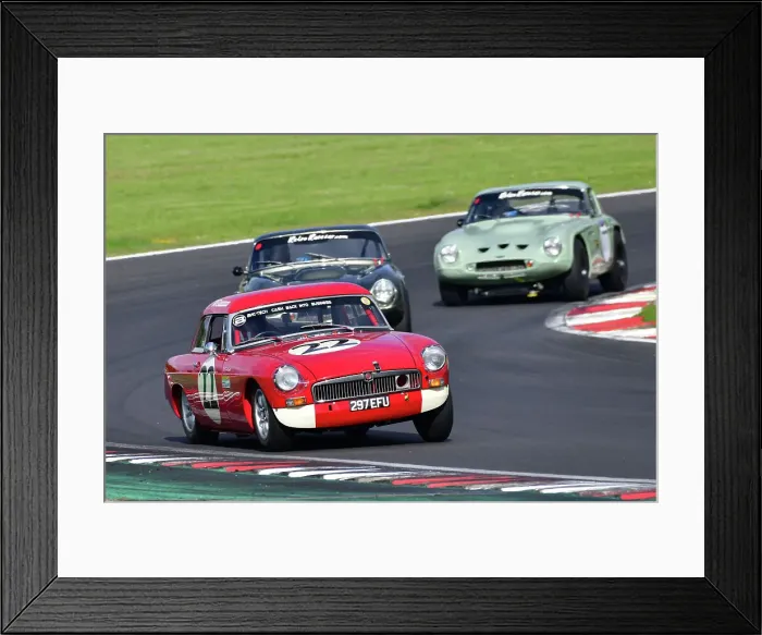 Framed Print : CJ11 3012 Tom Smith, MG B Roadster