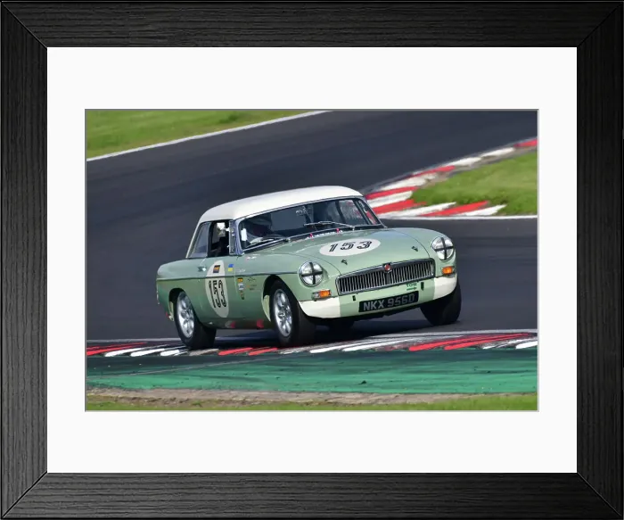 Framed Print : CJ11 3080 Steve Spink, MG B Roadster