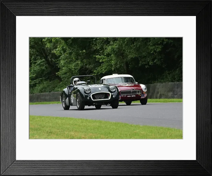 Framed Print : CM33 3765 Roy Chamberlain, Triumph TR2, Michael Boyle, MG B Roadster Framed Print : CM33 3765 Roy Chamberlain, Triumph TR2, Michael Boyle, MG B Roadster