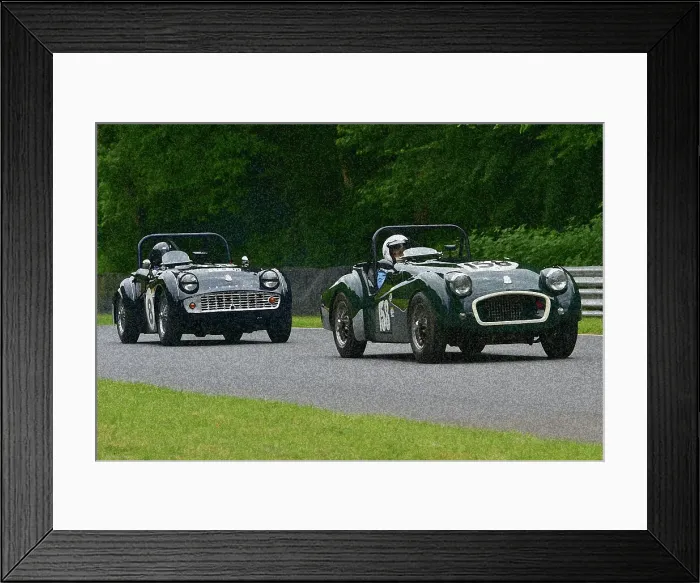 Framed Print : CM33 3813f Roy Chamberlain, Triumph TR2, David Keers-Trafford, Triumph TR3A Framed Print : CM33 3813f Roy Chamberlain, Triumph TR2, David Keers-Trafford, Triumph TR3A