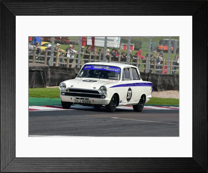 Framed Print : CJ10 8922 Mike Gardiner, Josh Cook, Ford Lotus Cortina Framed Print : CJ10 8922 Mike Gardiner, Josh Cook, Ford Lotus Cortina