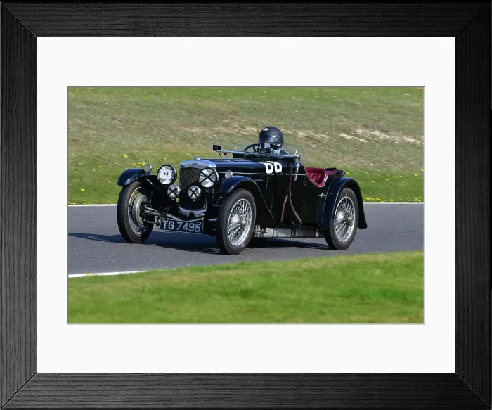 Framed Print : CJ10 8055 Ian Bingham, Frazer Nash TT replica Framed Print : CJ10 8055 Ian Bingham, Frazer Nash TT replica