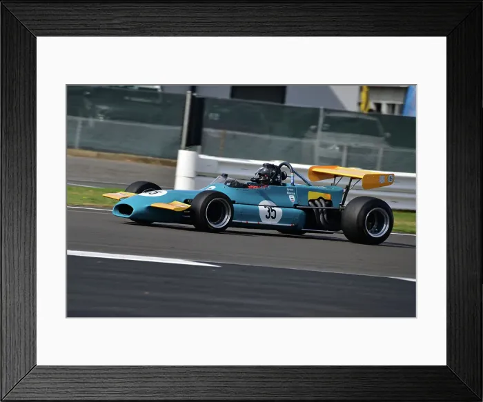 Framed Print : CJ11 9863 Frank Lyons, Brabham BT35 Framed Print : CJ11 9863 Frank Lyons, Brabham BT35