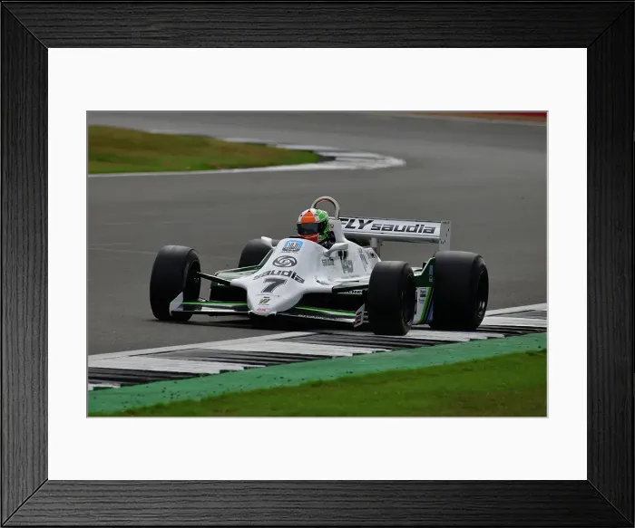 Framed Print : CJ12 0088 Mike Cantillon, Williams FW07 Framed Print : CJ12 0088 Mike Cantillon, Williams FW07