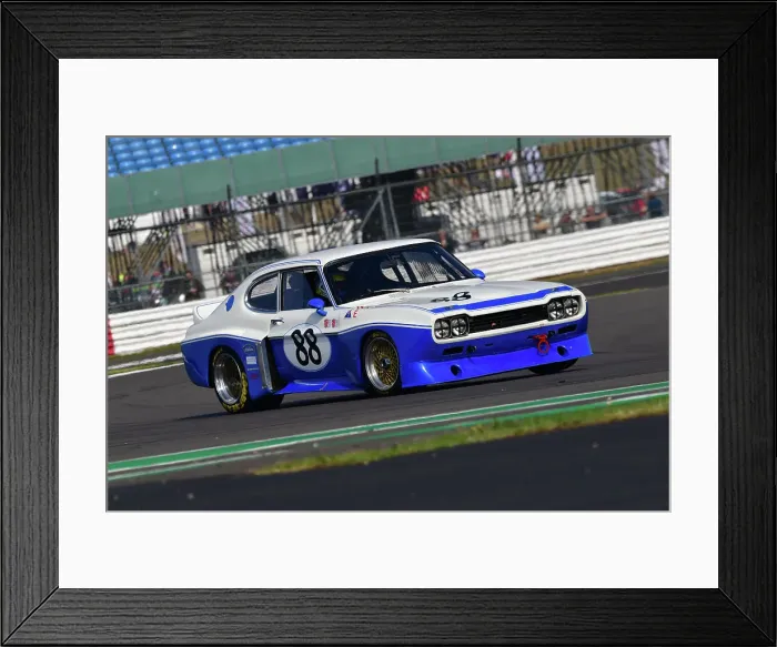 Framed Print : CJ11 8233 Richard Kent, Chris Ward, Ford Broadspeed Capri