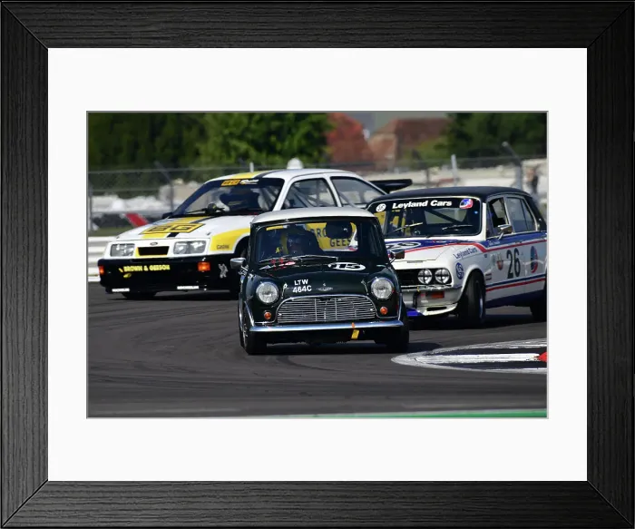 Framed Print : CJ11 8314 Graham Churchill, Austin Mini Cooper S