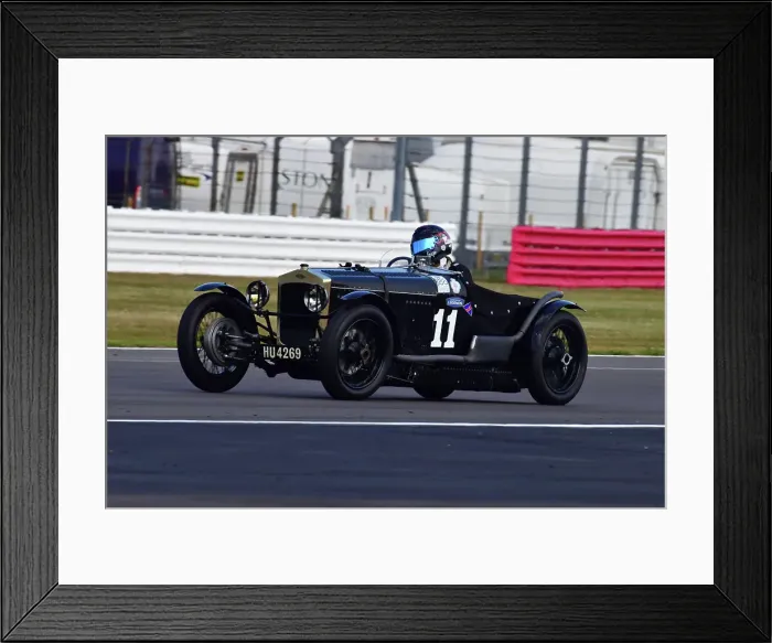 Framed Print : CJ11 8435 Gregor Fisken, Patrick Blakeney-Edwards, Frazer Nash TT replica Super Sports
