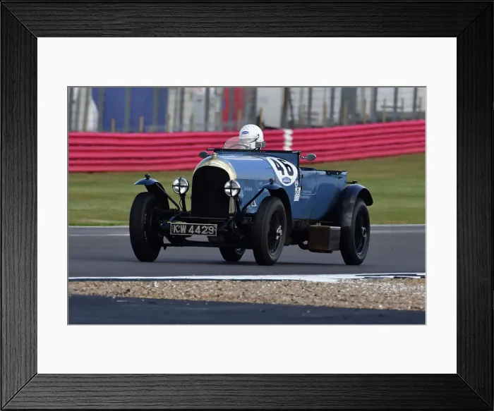 Framed Print : CJ11 8460 William Elbourn Jnr, Duncan Wiltshire, Bentley 3 litre