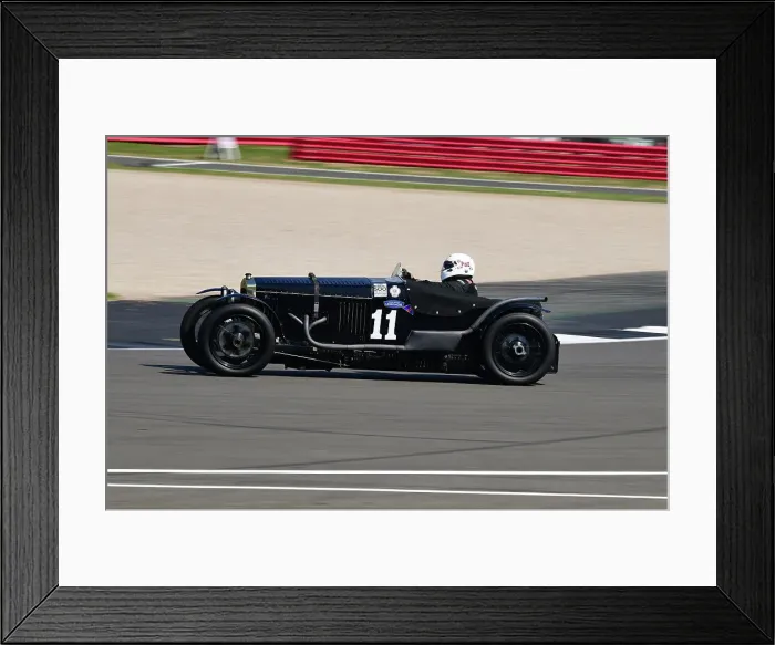 Framed Print : CJ11 8568 Gregor Fisken, Patrick Blakeney-Edwards, Frazer Nash TT replica Super Sports