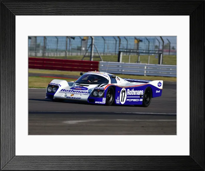 Framed Print : CJ11 9346 Sir Derek Bell, Porsche 962-008 Framed Print : CJ11 9346 Sir Derek Bell, Porsche 962-008