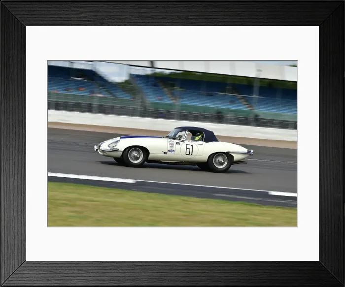 Framed Print : CM33 8093 Gregor Fisken, Ben Mitchell, Jaguar E-Type
